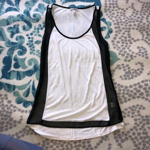 Express xs black and white tank
